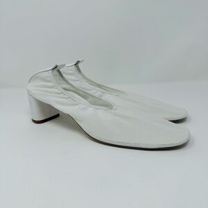 New Reformation Betsy Pump White Mesh Women's Sz 11